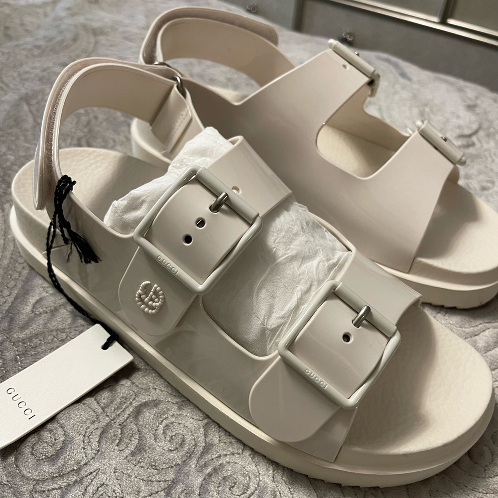 Women's sandal with mini Double G